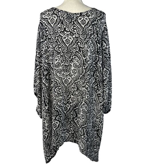 Maggie Barnes for Catherines 3X-Large Shark-Bite Top Dolman Sleeves Scoop Neck - Picture 6 of 9